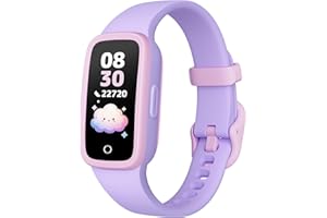 TICTIKY Kids Fitness Tracker Watch with Amoled Screen, Activity Tracker No Phone Needed, Heart Rate and Sleep Monitor, 3ATM W
