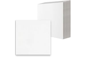 Golden State Art, 10 Pack 12x12 One-side White Corrugated Cardboard Sheets, Flat Cardboard Inserts Layer Pads for Mailing, Packaging or Art Crafts photo backing (1/8" Thick)
