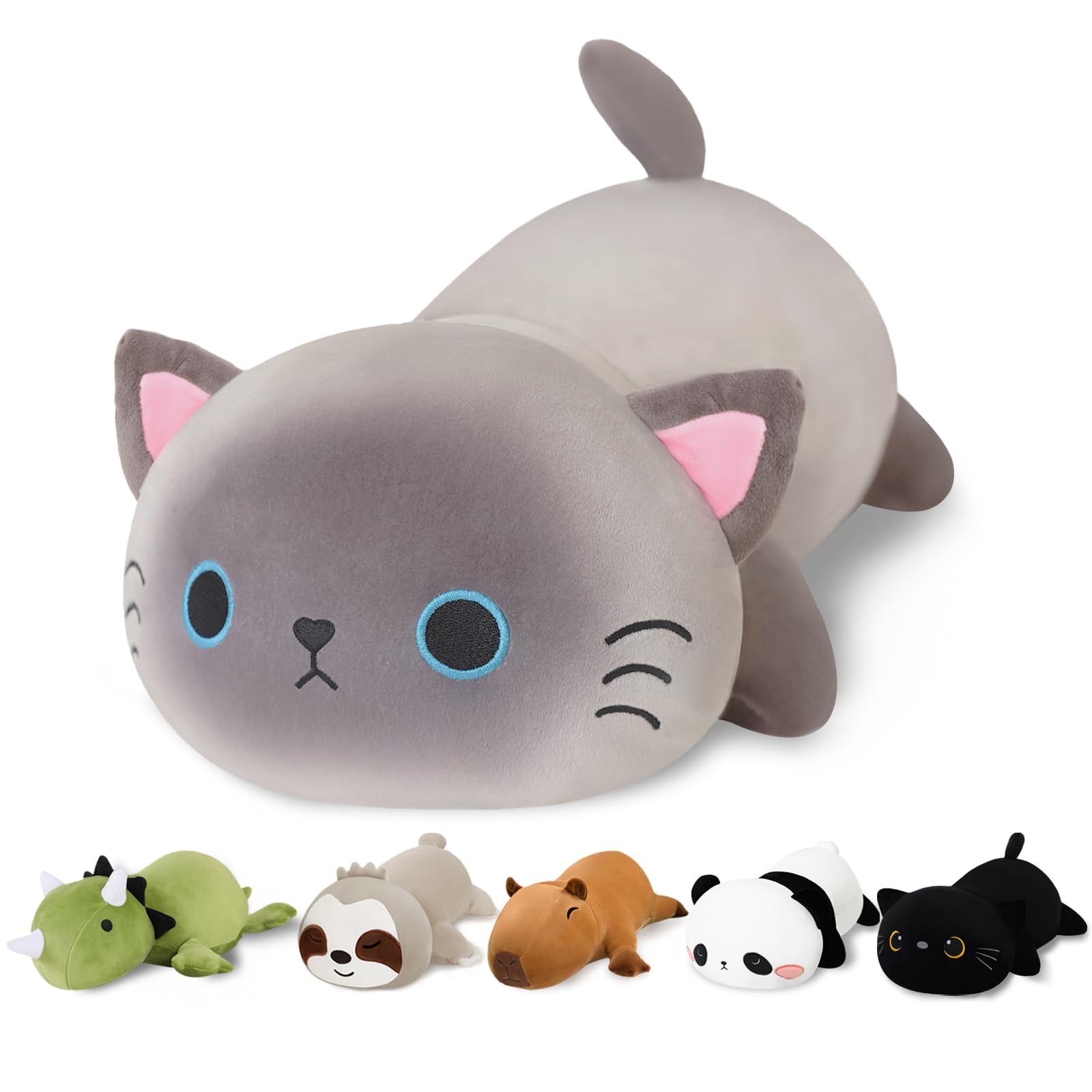 Photo 1 of ********READ CLERK COMMENTS*********
Finebee Weighted Siamese Cat Stuffed Animals, Cute Weighted Siamese Cat Plush, Soft Stuffed Weighted Plushie Pillow Gifts for Girls Boys(23.6" 3.1Lbs)********READ CLERK COMMENTS*********