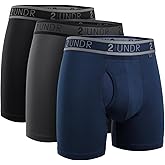 2UNDR Mens Sport Shift Boxer 3-Pack