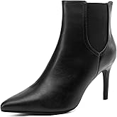 DREAM PAIRS Women's Pointed Toe Stiletto High Heel Ankle Booties