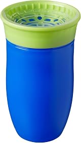 Nuby All Around No Spill Sippy Cup Water Bottle 2 Pack 300ml 6M+ Boy view 2