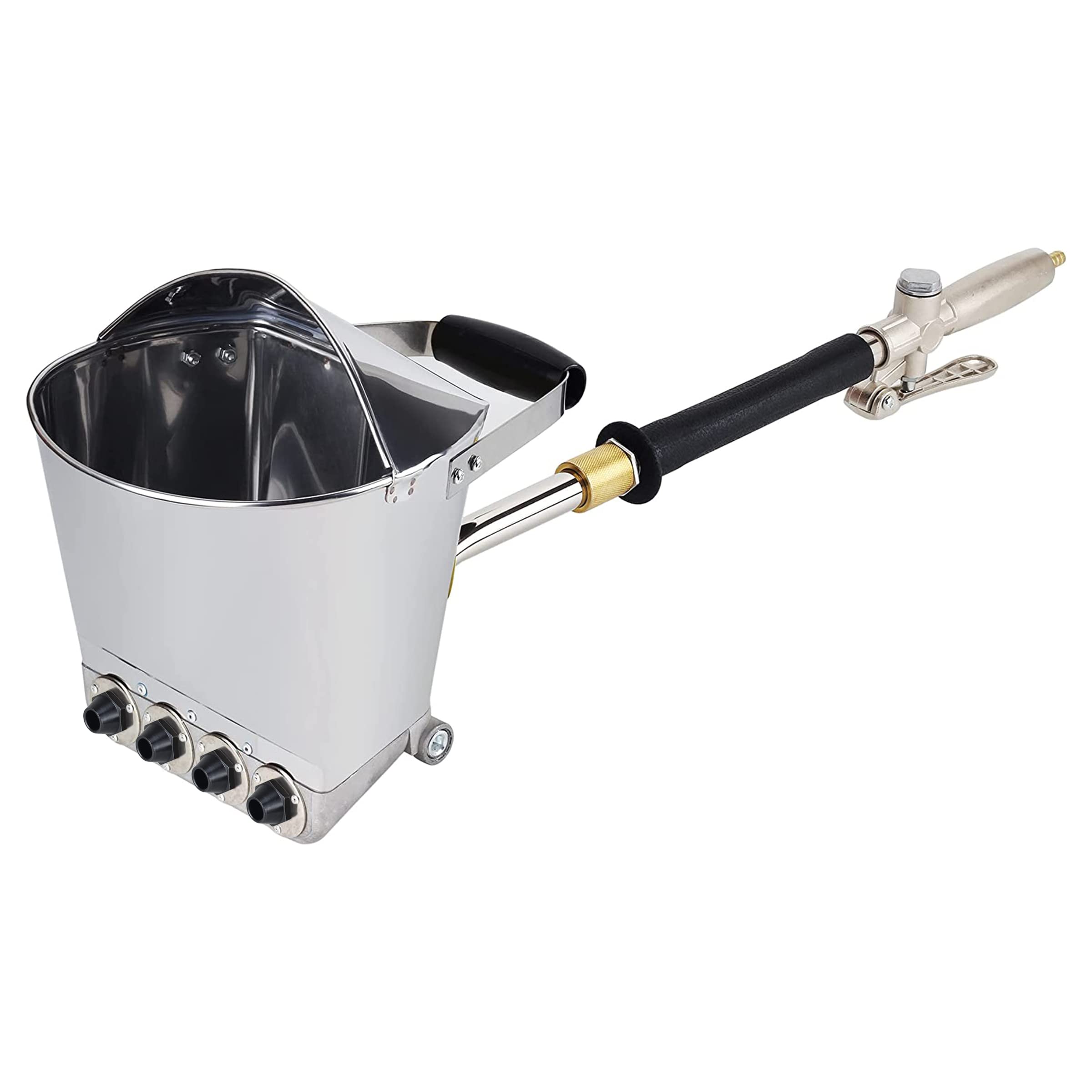 Photo 1 of Ouya Stucco Cement Mortar Plaster Sprayer with Cover Wall and Ceilings Hopper with 4 Replaceable Spray Jets, LP02DZ