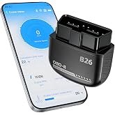 FERONIX B26 Bluetooth OBD2 Scanner，Engine Code Reader Tool，12V Trucks&amp; Cars | Bluetooth Engine Code Reader-Reads/Clears Cheek Engine Light Live Data &amp; Check I/M Readiness，Works with Most 1996+ CarsOBDII