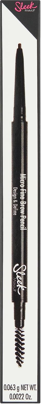 Sleek MakeUP Micro-Fine Brow Pencil Dark Brown Dual Ended Waterproof Long view 2
