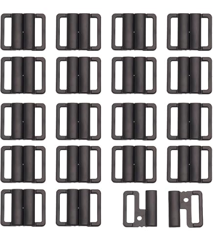 Clear Bikini Clips - Large Size, Pack Of 20 Pairs (40 Clips Total)