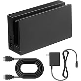 BUERTT TV Dock Station for Switch,Replacement 3 in 1 TV Base Docking Station Set with Original IC Module,AC Charger,HDMI Cable Accessories for Switch Console