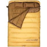 BISINNA Double Sleeping Bag for Adults Two Person Camping Sleeping Bag | All Season Backpacking Hiking Cold Weather with Pillow Compression Sack