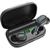 2024 Version True Wireless Bluetooth Earbuds with Charging Case Compatible with Apple &amp; Android, Dual Connect, Built-in Microphone, Stereo Sound in-Ear Bluetooth Headphones Headset - Model 5