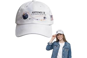 Artemis II 2026 Rocket Launch Print Hat, Adjustable Artemis II Lunar Orbit Baseball Cap Back to The Moon Hat for Unisex