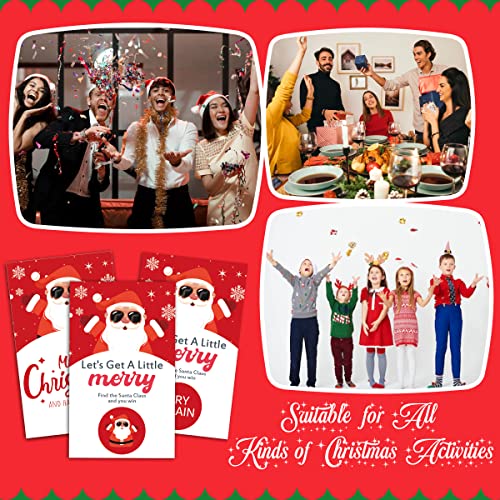 50 Christmas Party Games Scratch Off Game Cards, Holiday Raffle Ticket