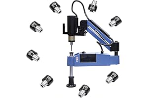 1000W Electric Tapping Machine, M3-M16 High Torque Threading Tool, 360° Rotatable Tapping Arm with 8PCS ANSI Collets, for Met