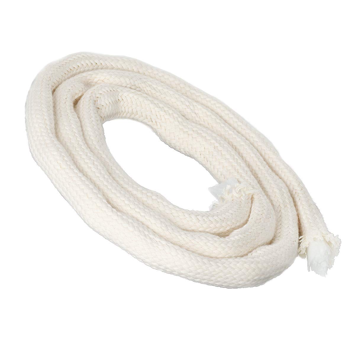 NKlaus 0,5m wick with glass fibre inlay glass fibre wick round Ø 12mm for melting light spirit lamp oil lamp for purified lamp oil paraffin oil permanent wick garden torch paraffin lamp 1267