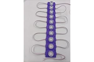 Q QINGCHEN Purple 12V LED Module with Lens 2.0W for Light Box with Tape Adhesive Back (20pcs Pack)