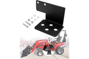 Tractor Step, Compatible with Massey Ferguson GC 17xx Sub Compact, w/Front End Loader Coated Steel, Left Side Bolt-on Tractor