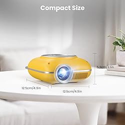 HOMPOW Mini Projector with Two -Way
