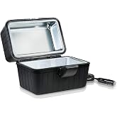 Zento Deals Heating Lunch Box &ndash; 12V Portable Mini Electric Warmer for Car Food - Perfect for Outdoors Travelling, Camping - Easy to Clean Insulated Lightweight