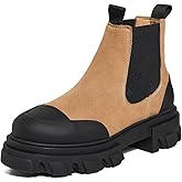 Ganni Women's Cleated Low Chelsea Boots Suede