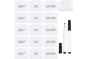 Bcxfbxd 18Pcs Plastic Resuable Basket Hanging Labels with Markers Label Holders for Storage Bins Removable Chalk Label Clips 