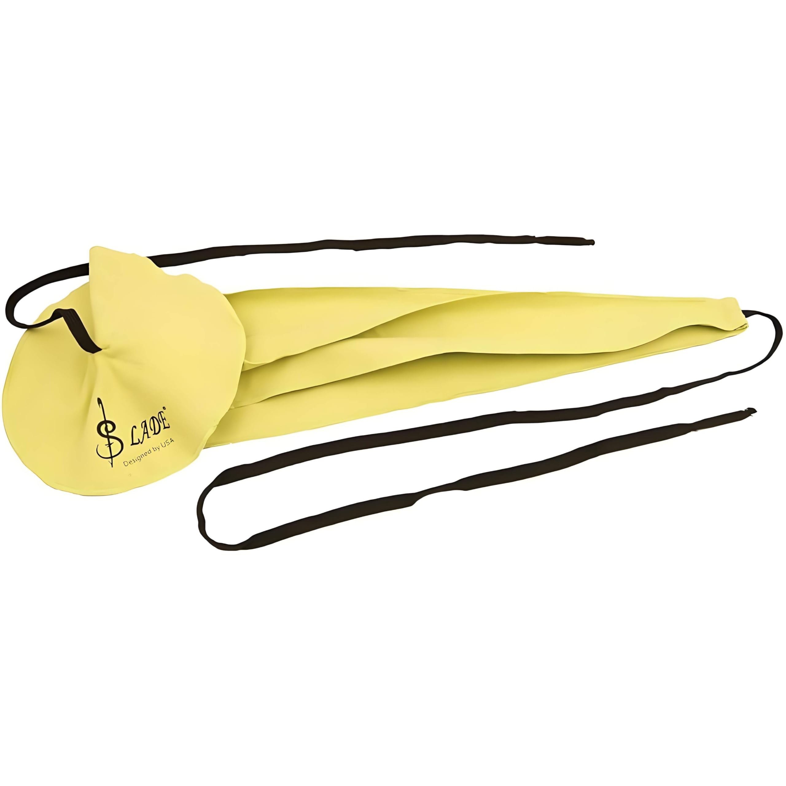 Saxophone Cleaning Cloth, Durable Fiber Sax Clarinet Flute Pull Through Cleaning Cloth Tool for Tube Inside Clean (Yellow)