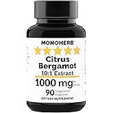 MONOHERB Citrus Bergamot Extract 1000 mg - 90 Vegetarian Capsules