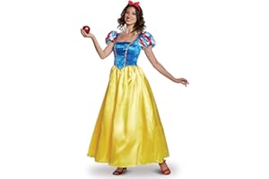Disguise womens Snow White Costume, Official Disney Princess Snow White Deluxe Costume Dress