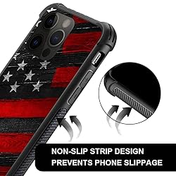 TnXee Compatible with iPhone 14 Case,Wood American
