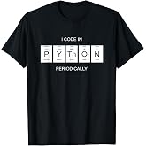 Python Developer Periodic Table Gift I Web Design T-Shirt