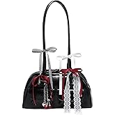 GORGLITTER Women's Y2k Bow Coquette Purse Kawaii Shoulder Bag Cute Aesthetic Japanese Bag