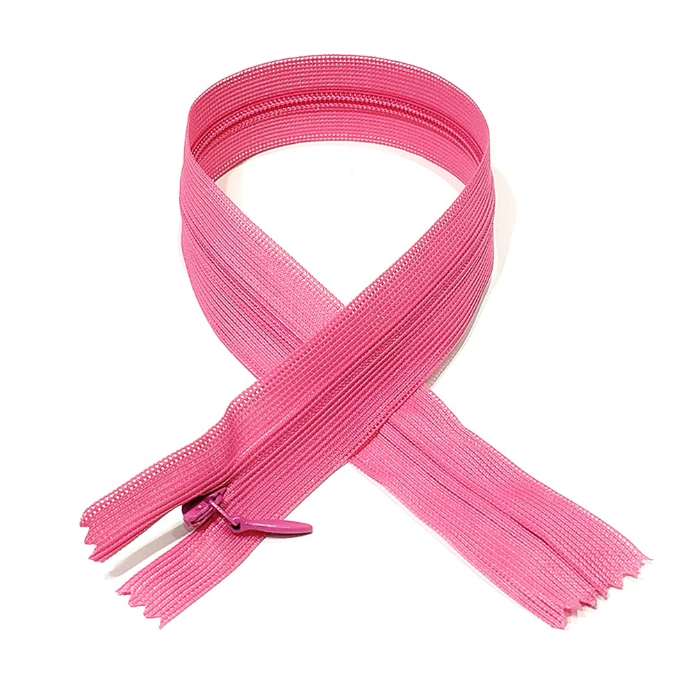 Invisible Zipper Closed, 5 Sizes and 20 Colors #3, Fine Zipper, Elegant and Discreet for Sewing on Clothes, Dresses, Skirts, Sewing Zipper, (50cm 25pcs, 144)