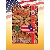Hsu's SKU 0134-4 Half Short Small #1 Wisconsin American Ginseng Roots 4 oz Box for Tea, Soup & Gifts – Premium, Non-GMO, No Additives- SM #1 (4 oz)