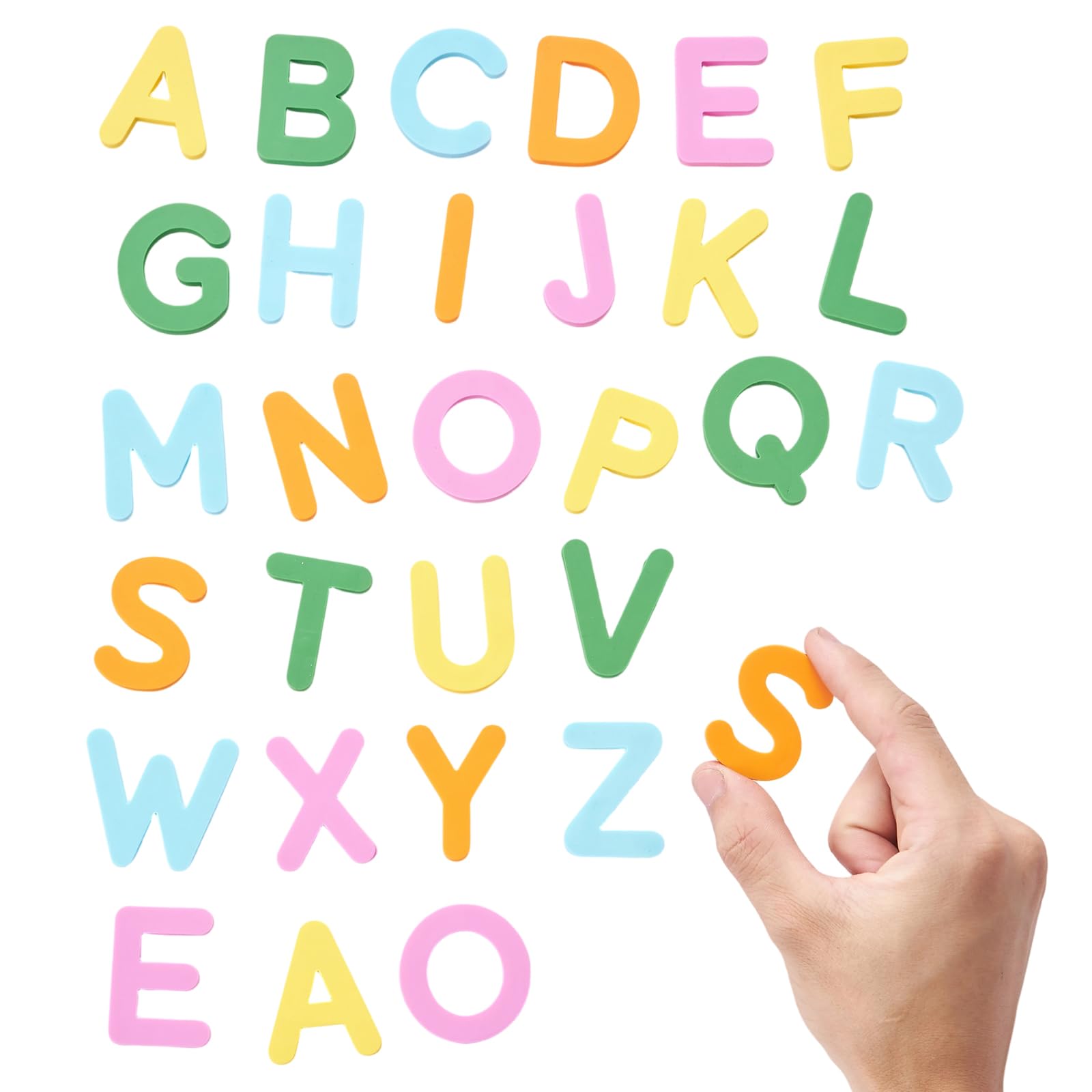 Photo 1 of Silicone Alphabet Magnetic Letters and Numbers, 30PCS Alphabet Magnets Toys ABC Letter Puzzles Preschool Educational Learning Toys Gifts for Girls Boys Toddlers Kids