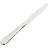 Winco 9 3/4" Silver Shangarila Stainless Steel Dinner Knife (Set of 12) | Dishwasher safe, Restaurant service, Great for Main Courses, Entrees, Steaks, Chops and Table Service