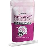 NutraBlast Disposable Suppository Applicators (30-Pack) - Fits Most Brands, Pills, Tablets and Suppositories - Individually Wrapped