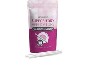 NutraBlast Disposable Vaginal Suppository Applicators (30-Pack) - Fits Most Brands, Pills, Tablets and Suppositories - Individually Wrapped