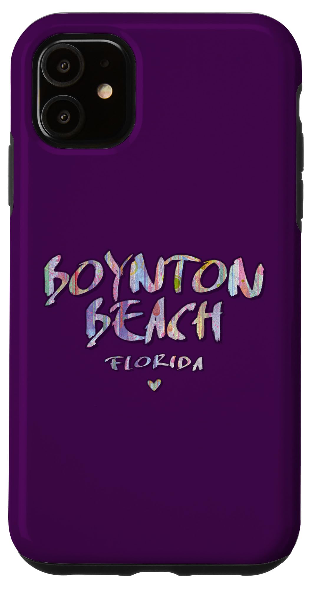 iPhone 11 Boynton Beach Florida - Boynton Beach FL Watercolor Logo Case