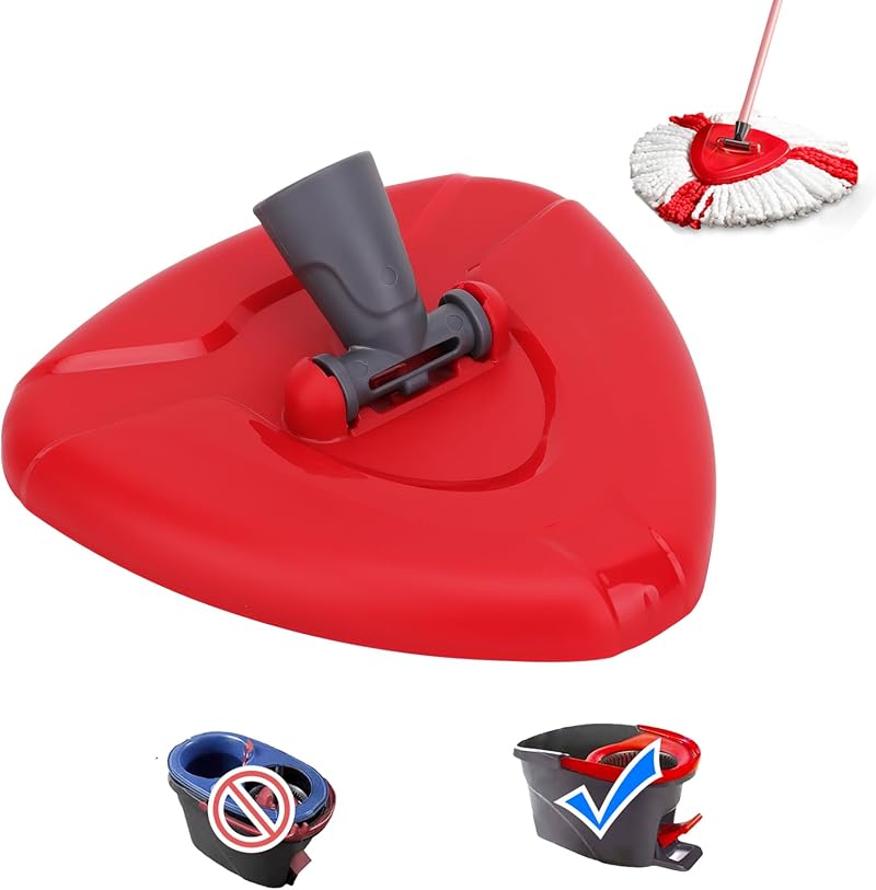 Sgizoku Red Spin Mop Head Base for Vileda Turbo Smart EasyWring Mop Replacement
