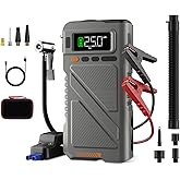 Car Jump Starter with Air Compressor 9000A, 9 in 1 Jumper Box for Car Portable 12V Jump Pack(All Gas/16L Diesel) Combo 150 PSI Tire Inflator & Air Inflator/Deflator Pump w/Extended Jump Cable