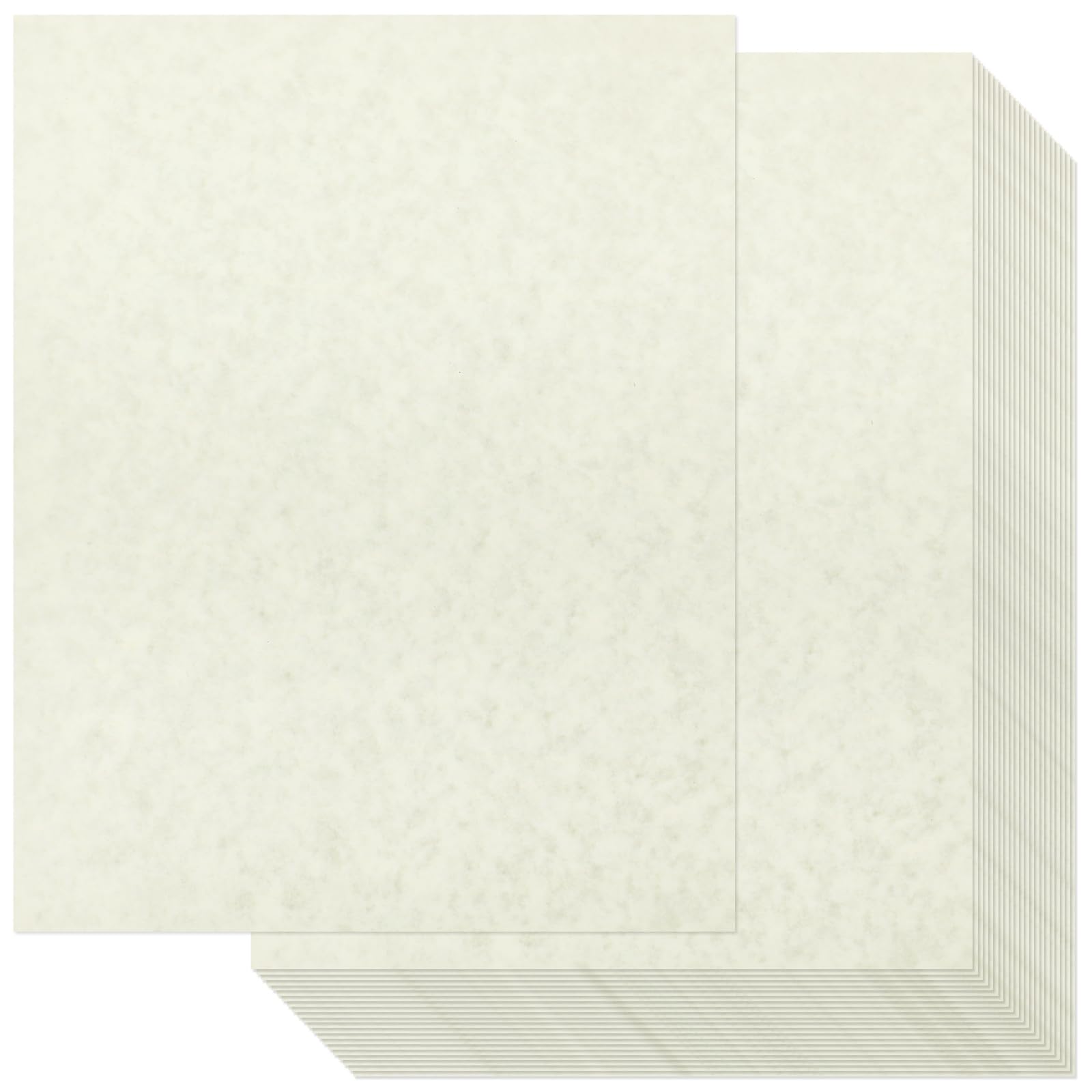 Photo 1 of Epakh 200 Sheets Old Age Parchment Paper 8.5 x 11 Inch Standard Letter Vintage Colored Old Parchment Semblance Double Side Printing Paper(Lvory)