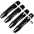 Beautost for Nissan Kicks 2024 2023 2022 2021 Door Handle Cover Trim Trims with keyless Entry System (Carbon Fiber Black)