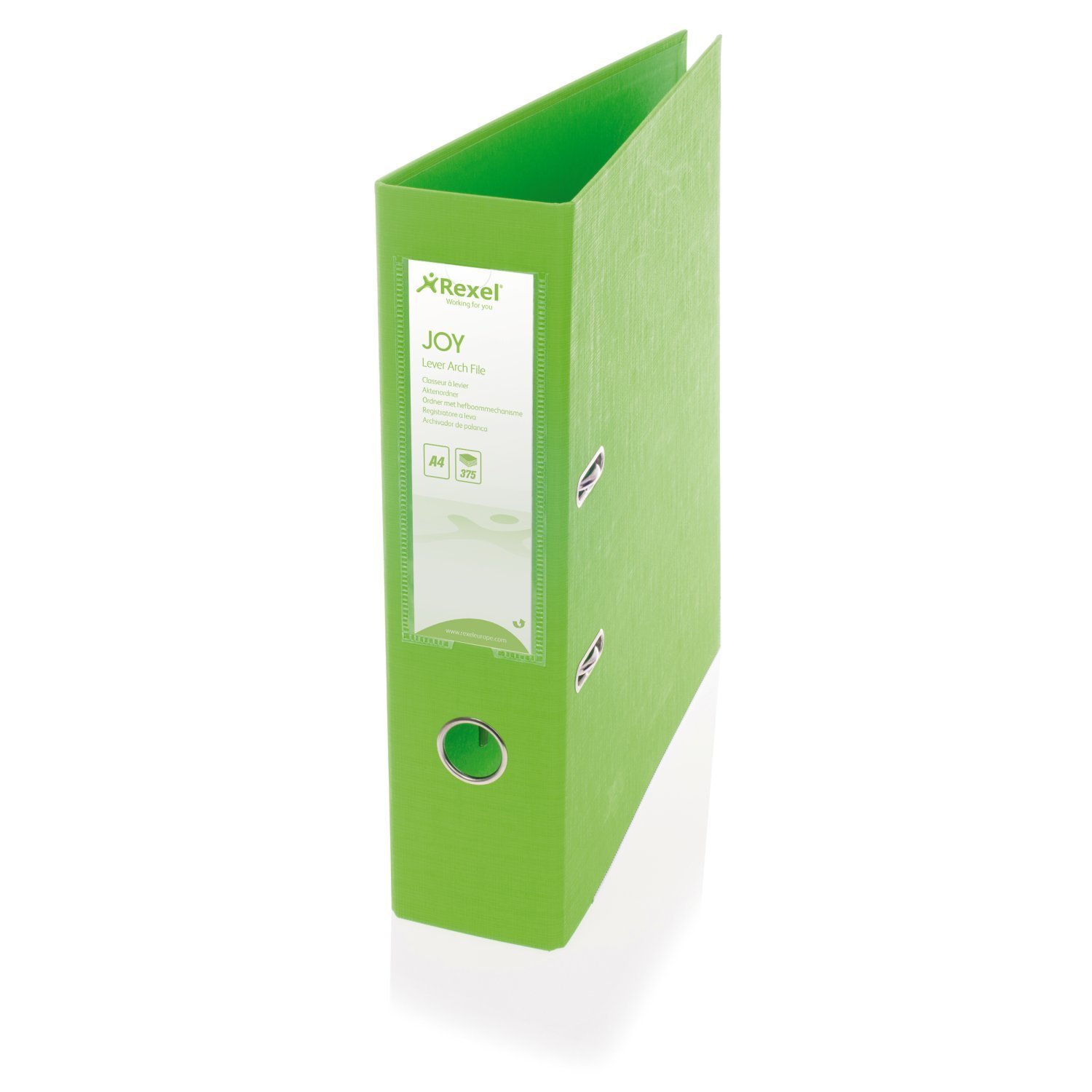 Rexel Joy 75 mm A4 Lever Arch File - Lovely Lime