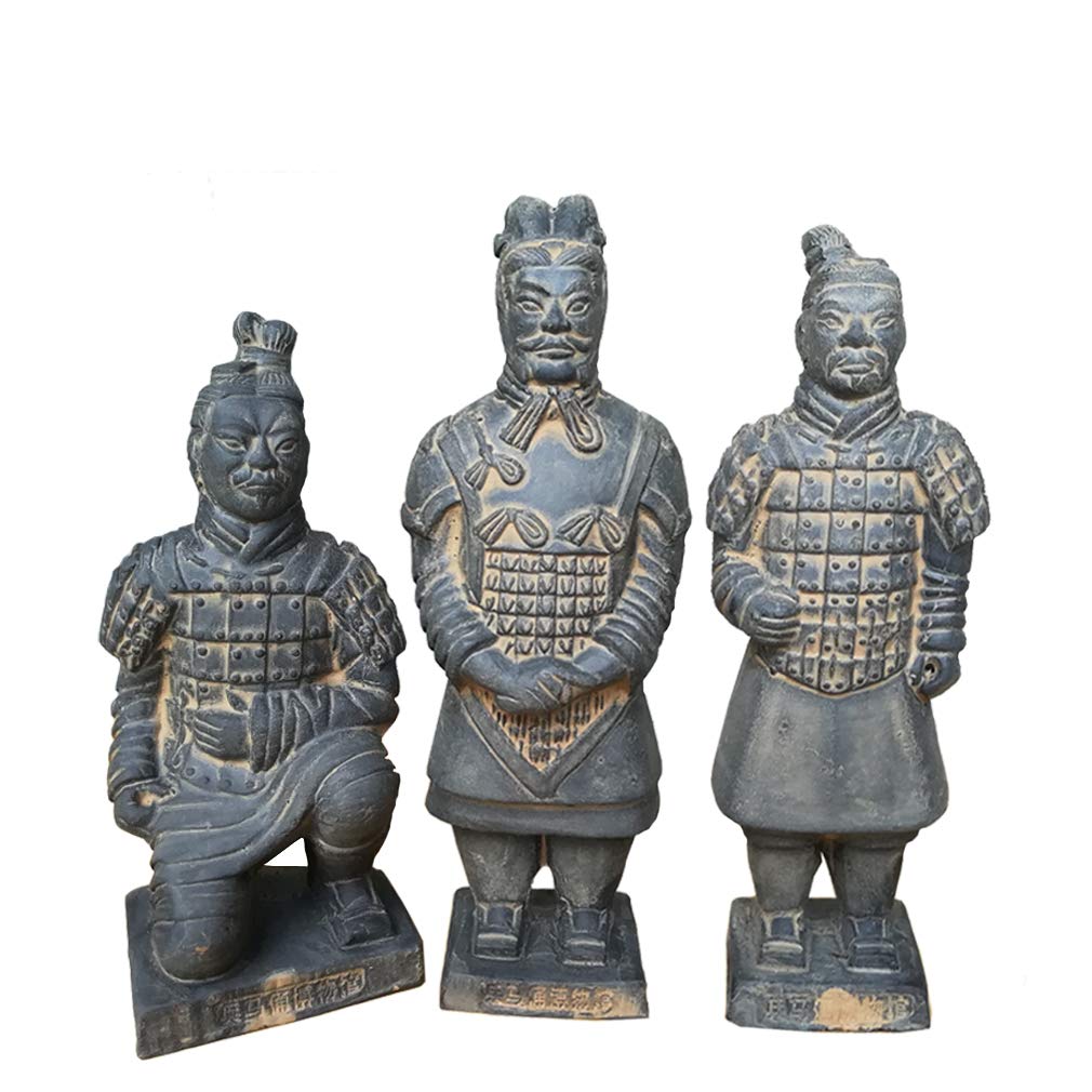 Romancemit Terracotta Warriors Statues, China Qin Dynasty Terra Cotta Warriors Sculpture Home Display Table Display