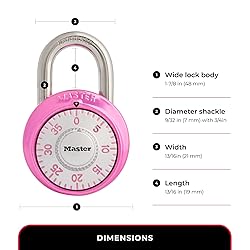 Master Lock 1530DPNK Locker Lock Combination
