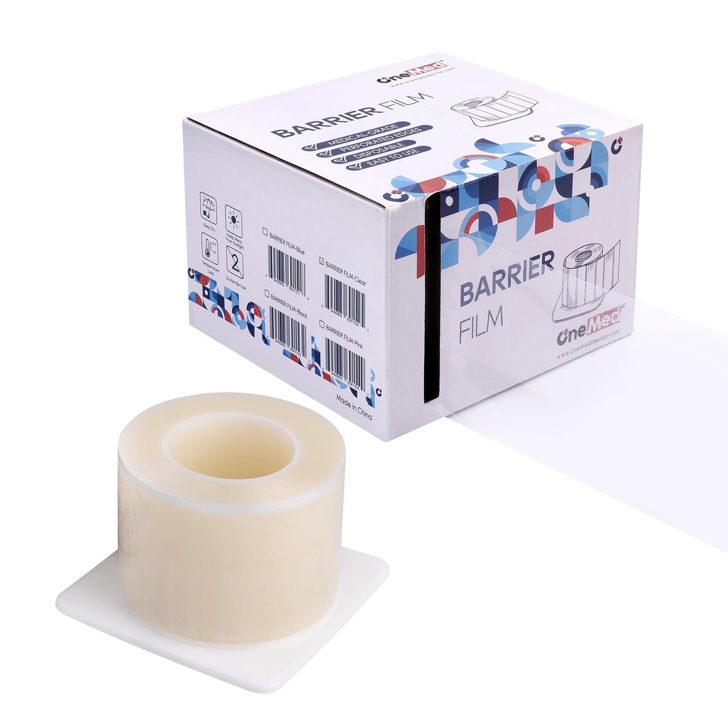 OneMed 1200 Sheets Clear Dental Barrier Film Roll