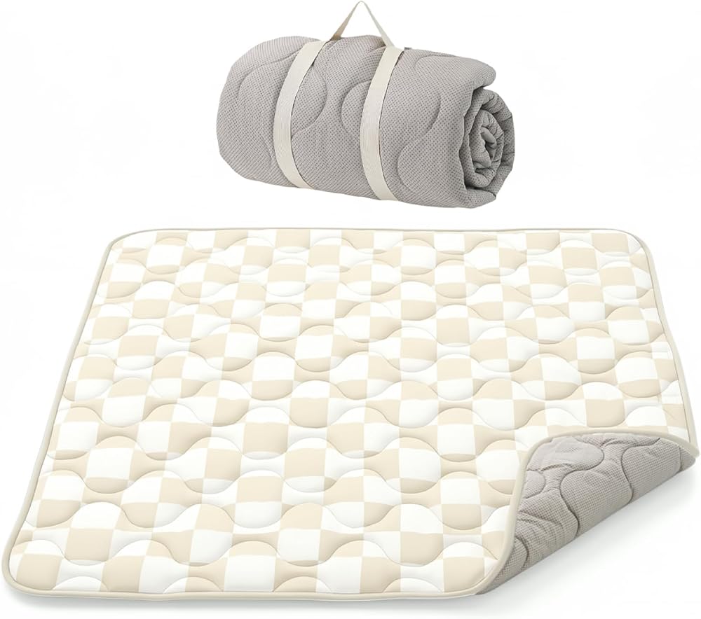 Momcozy Baby Play Mat for Floor, 50"x50" Thickened Playpen Mat | Playmate for Baby Tummy Time, Waterproof & Non-Slip, Foldabl