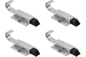 BUYERS PRODUCTS COMPANY Buyers Products 90M Zinc Plated Slam Bolt Latch, 5.5" x 2", 4 Pack, Finger Pull Style Latch Ideal for Two and Three Point Latch Applications, Corrosion-Resistant Powder-Coated Bolt