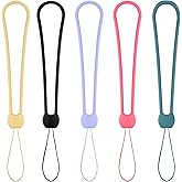 YOUOWO Short Small Wrist Lanyards 5 Pcs Straps Hand Lanyard Silicone Rubber Charms,For CellPhone Pen Umbrella Water Cup Kettle Camera USB Thumb Drives Keys