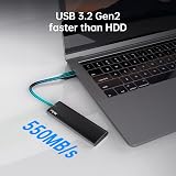 Netac Portable SSD 500GB USB 3.2 Gen 2 10Gbps Type-C External Solid State Drive view 2