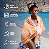 Dock & Bay Beach Towel Extra Large 200x90cm Quick Dry Sand Free Mellow Yellow view 2