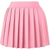 COOUFE Women Sexy Pleated Mini Skirts Ruffle Club Y2k Role Play A-line Skater Skirt Casual Stretchy Uniform for Girls